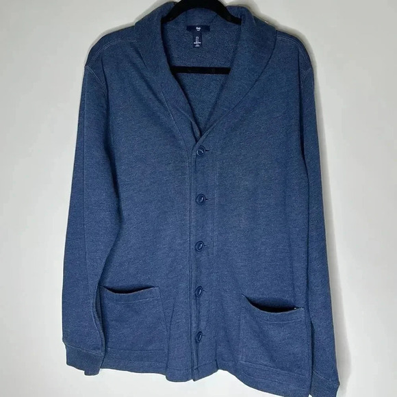 Men’s Blue Gap Cardigan - Picture 6 of 9
